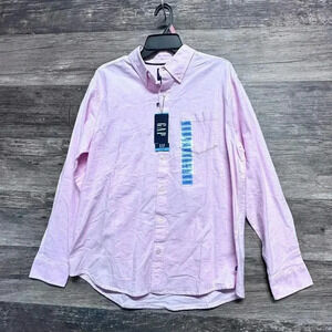 GAP Pink Casual Button Down Shirt